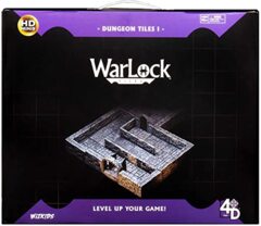 WarLock Tiles: Dungeon Tiles Expansion - One Inch Straight Walls